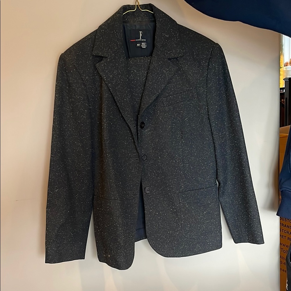 Women’s Black Blazer and Skirt SET by F Garriere